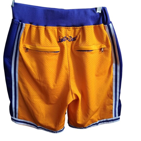 Medium Vintage Basketball Shorts Just Don Los Angeles Lakers 1996-97 M USA Made - Picture 2 of 8